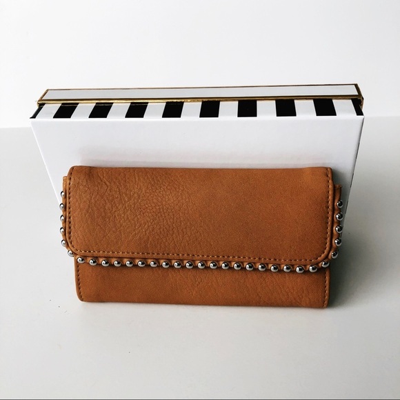 MAX STUDIO | Tan Studded Wallet - Picture 3 of 5